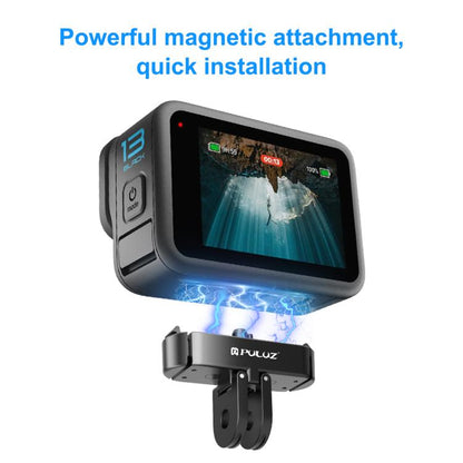 For GoPro HERO13 Black PULUZ Magnetic Quick Release Metal Base (Black) - Connection Mount by PULUZ | Online Shopping UK | buy2fix