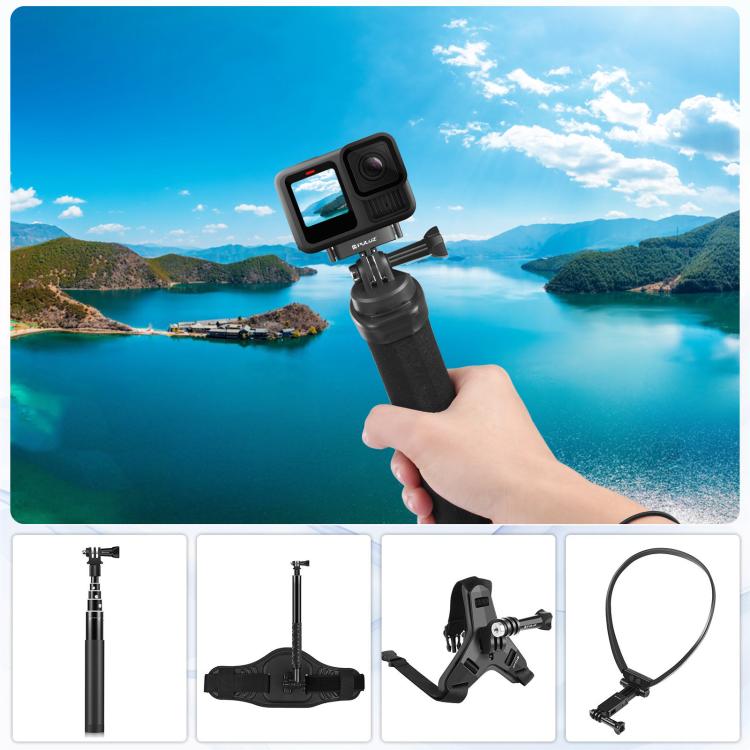 For GoPro HERO13 Black PULUZ Magnetic Quick Release Metal Base (Black) - Connection Mount by PULUZ | Online Shopping UK | buy2fix