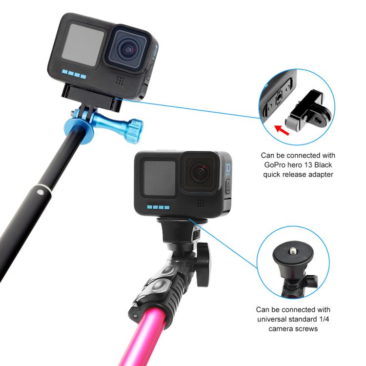 PULUZ Quick Release Magnetic Folding Base Adapter for GoPro HERO12 Black /11 Black /11 Black mini /10 Black /9 Black /8 Black / Max (Black) - Connection Mount by PULUZ | Online Shopping UK | buy2fix