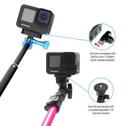 PULUZ Quick Release Magnetic Folding Base Adapter for GoPro HERO12 Black /11 Black /11 Black mini /10 Black /9 Black /8 Black / Max (Black) - Connection Mount by PULUZ | Online Shopping UK | buy2fix