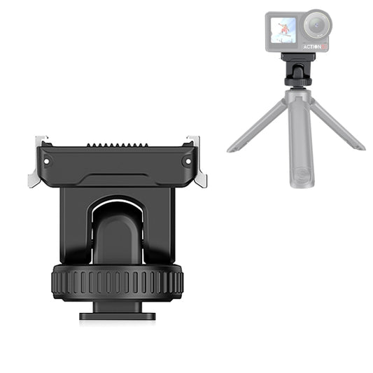 For DJI Osmo Action 5 Pro / 4 / 3 PULUZ Cold Shoe Gimbal Quick Release Base Adapter (Black) -  by PULUZ | Online Shopping UK | buy2fix