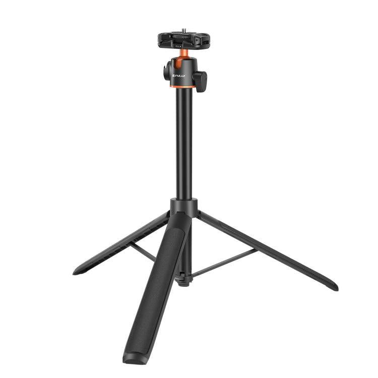 PULUZ 1.4m Phone Selfie Stick Tripod Vlog Live Streaming Holder with Phone Clip (Black) - Holder by PULUZ | Online Shopping UK | buy2fix