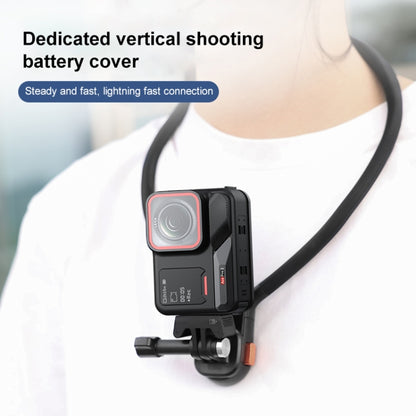 PULUZ Aluminum Alloy Vertical Shooting Magnetic Quick-release Battery Side Interface Cover for Insta360 Ace Pro 2 (Black) - Others by PULUZ | Online Shopping UK | buy2fix