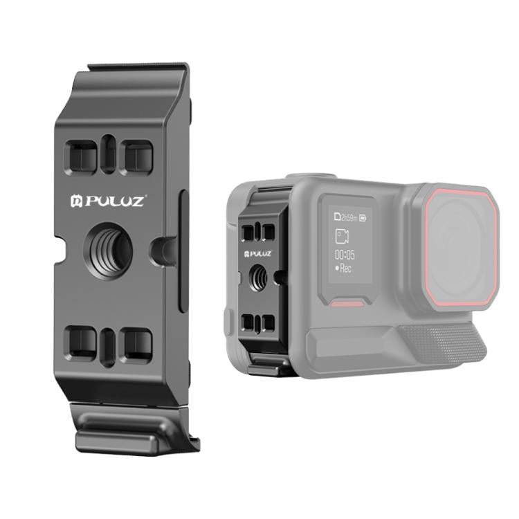 PULUZ ACE / AC Aluminum Alloy Vertical Shooting Magnetic Quick-release Battery Side Interface Cover for Insta360 Ace Pro 2 (Black) - Others by PULUZ | Online Shopping UK | buy2fix