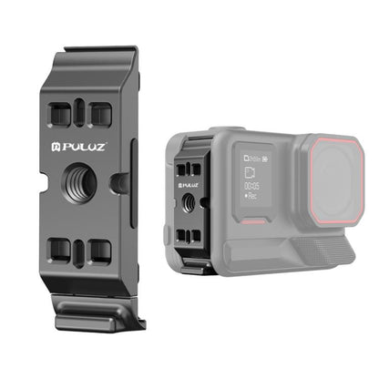 PULUZ ACE / AC Aluminum Alloy Vertical Shooting Magnetic Quick-release Battery Side Interface Cover for Insta360 Ace Pro 2 (Black) - Others by PULUZ | Online Shopping UK | buy2fix