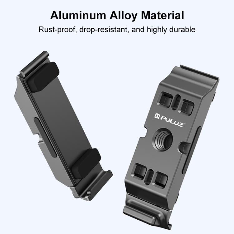 PULUZ ACE / AC Aluminum Alloy Vertical Shooting Magnetic Quick-release Battery Side Interface Cover for Insta360 Ace Pro 2 (Black) - Others by PULUZ | Online Shopping UK | buy2fix