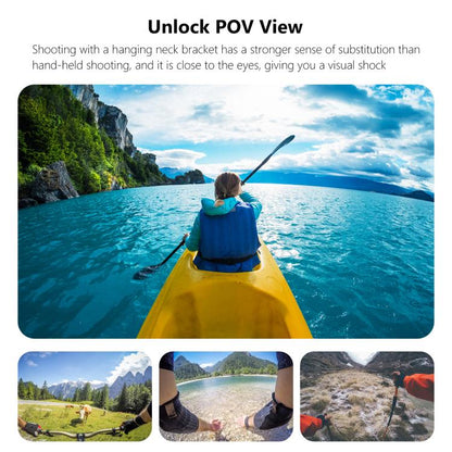 PULUZ Action Camera Magnetic Neck Mount Holder Vlog POV Neck Strap (Black) - Mount & Holder by PULUZ | Online Shopping UK | buy2fix