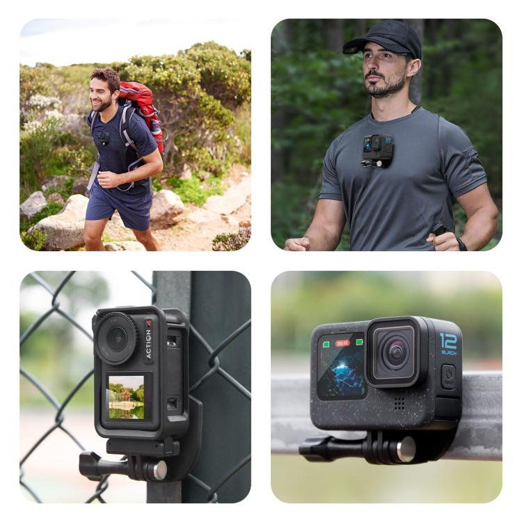PULUZ Action Camera Magnetic Neck Mount Holder Vlog POV Neck Strap (Black) - Mount & Holder by PULUZ | Online Shopping UK | buy2fix