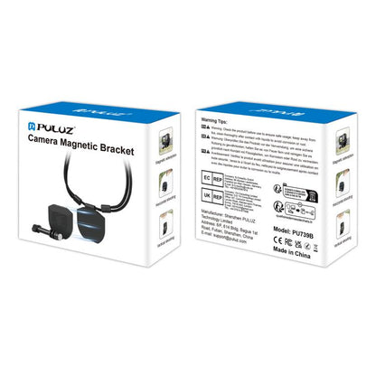 PULUZ Action Camera Magnetic Neck Mount Holder Vlog POV Neck Strap (Black) - Mount & Holder by PULUZ | Online Shopping UK | buy2fix