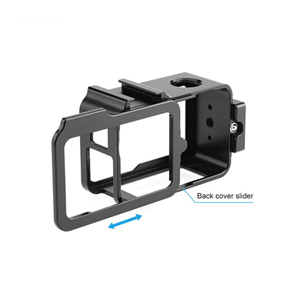 For DJI Osmo Action 5 Pro / 4 / 3 PULUZ Metal Cage Expansion Adapter Frame with Cold Shoe (Black) - Protection Frame by PULUZ | Online Shopping UK | buy2fix