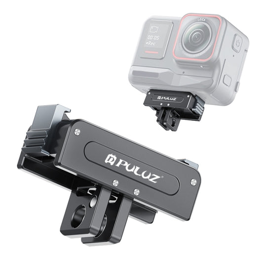 For DJI Osmo Action 5 Pro / 4 / 3 / Osmo 360 PULUZ Magnetic Quick Release Metal Base (Black) - Mount & Holder by PULUZ | Online Shopping UK | buy2fix