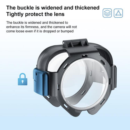 For Insta360 X5 PULUZ Snap-on Optical Tempered Glass Lens Guard Protective Cover (Transparent) - Len Accessories by PULUZ | Online Shopping UK | buy2fix