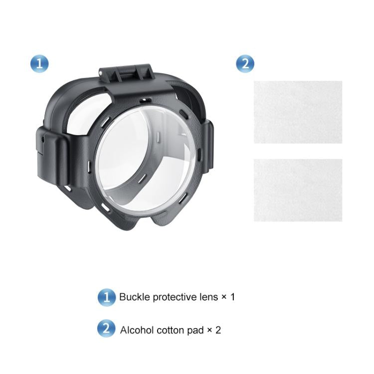 For Insta360 X5 PULUZ Snap-on Optical Tempered Glass Lens Guard Protective Cover (Transparent) - Len Accessories by PULUZ | Online Shopping UK | buy2fix