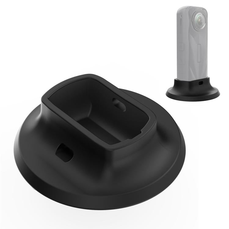 For Insta360 X5 PULUZ Silicone Dock Desktop Adhesive Base Bracket (Black) - Mount & Holder by PULUZ | Online Shopping UK | buy2fix