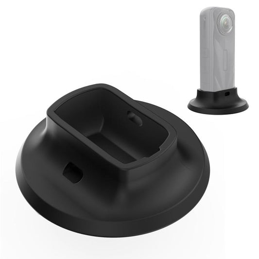 For Insta360 X5 PULUZ Silicone Dock Desktop Adhesive Base Bracket (Black) - Mount & Holder by PULUZ | Online Shopping UK | buy2fix