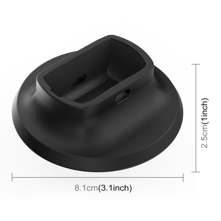 For Insta360 X5 PULUZ Silicone Dock Desktop Adhesive Base Bracket (Black) - Mount & Holder by PULUZ | Online Shopping UK | buy2fix