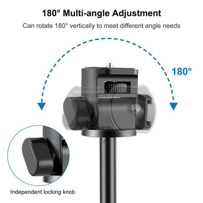 PULUZ 2m 8-section Aluminum Alloy Broadcast Fill Light Bracket Telescopic Tripod (Black) - Stand by PULUZ | Online Shopping UK | buy2fix