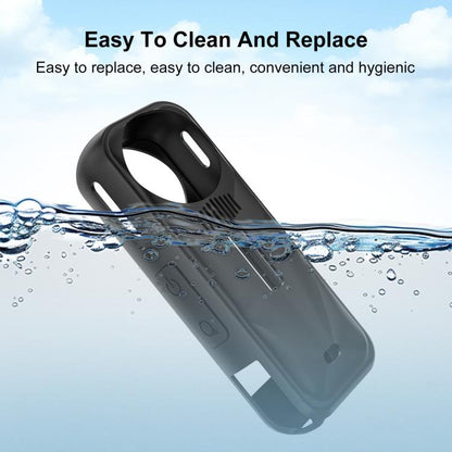 For Insta360 X5 PULUZ Silicone Protective Case with Lens Cover (Black) - Case & Bags by PULUZ | Online Shopping UK | buy2fix