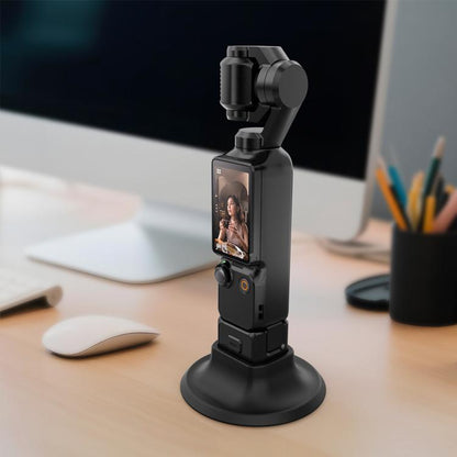 For DJI Osmo Pocket 3 PULUZ Adhesive Type Silicone Dock Desktop Base Bracket (Black) - Mount & Holder by PULUZ | Online Shopping UK | buy2fix