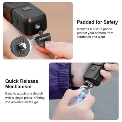 PULUZ Sports Camera Lanyard Long Adjustable Anti-lost Rope for DJI OSMO Pocket 3 / Insta360 X5 (Black) -  by PULUZ | Online Shopping UK | buy2fix