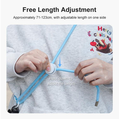 PULUZ Sports Camera Lanyard Long Adjustable Anti-lost Rope for DJI OSMO Pocket 3 / Insta360 X5 (Black) -  by PULUZ | Online Shopping UK | buy2fix