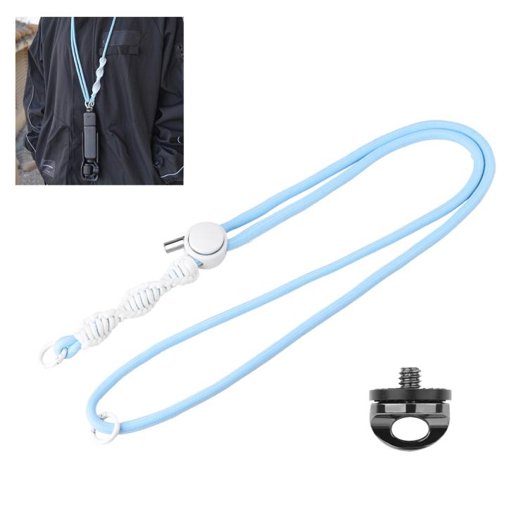 PULUZ Sports Camera Lanyard Long Adjustable Anti-lost Rope for DJI OSMO Pocket 3 / Insta360 X5 (Blue) -  by PULUZ | Online Shopping UK | buy2fix