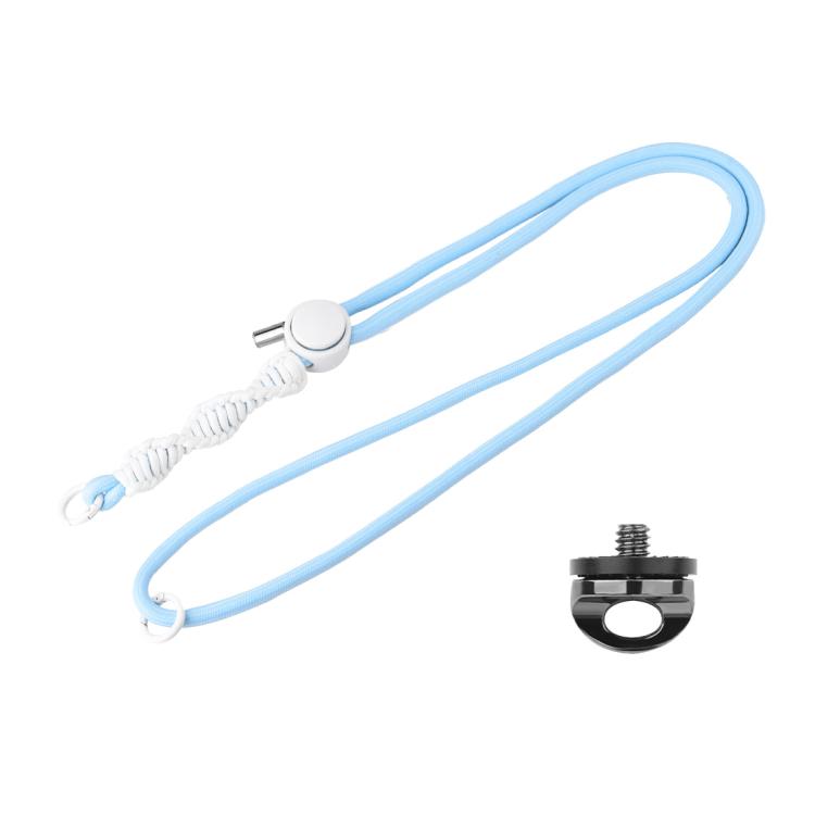 PULUZ Sports Camera Lanyard Long Adjustable Anti-lost Rope for DJI OSMO Pocket 3 / Insta360 X5 (Blue) -  by PULUZ | Online Shopping UK | buy2fix