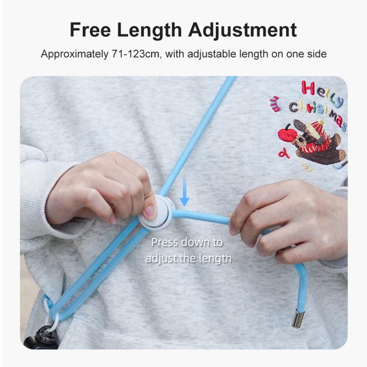 PULUZ Sports Camera Lanyard Long Adjustable Anti-lost Rope for DJI OSMO Pocket 3 / Insta360 X5 (Blue) -  by PULUZ | Online Shopping UK | buy2fix