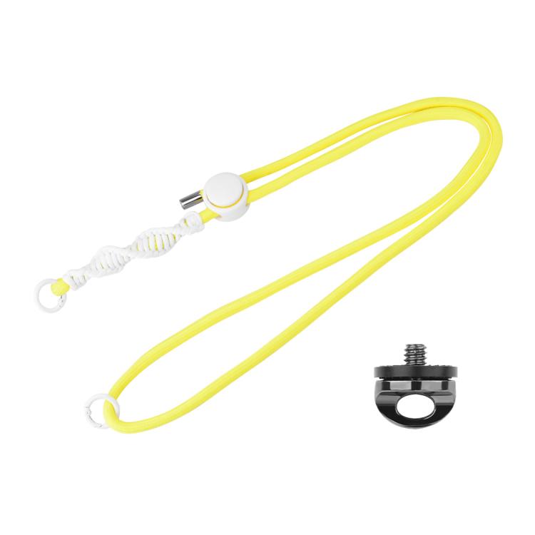 PULUZ Sports Camera Lanyard Long Adjustable Anti-lost Rope for DJI OSMO Pocket 3 / Insta360 X5 (Yellow) -  by PULUZ | Online Shopping UK | buy2fix
