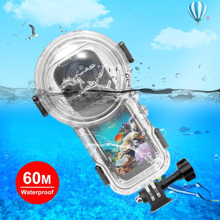 For Insta360 X5 PULUZ 60m Waterproof Sealed Diving Case (Transparent) - Case & Bags by PULUZ | Online Shopping UK | buy2fix