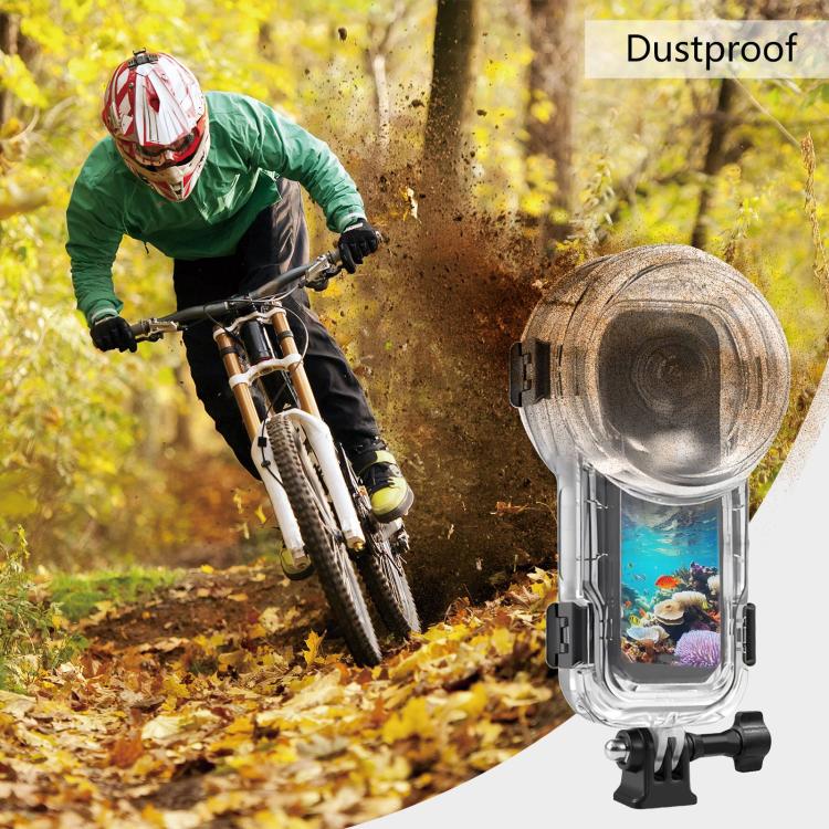 For Insta360 X5 PULUZ 60m Waterproof Sealed Diving Case (Transparent) - Case & Bags by PULUZ | Online Shopping UK | buy2fix