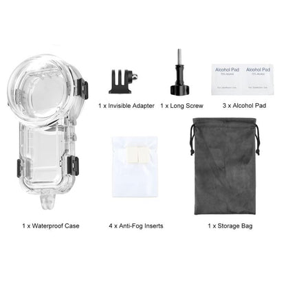 For Insta360 X5 PULUZ 60m Waterproof Sealed Diving Case (Transparent) - Case & Bags by PULUZ | Online Shopping UK | buy2fix
