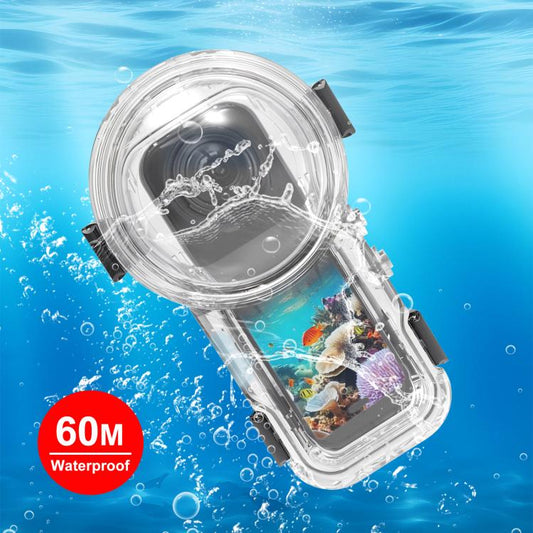 For Insta360 X5 PULUZ Quick Release 60m Waterproof Sealed Diving Case (Transparent) - Case & Bags by PULUZ | Online Shopping UK | buy2fix