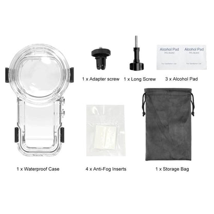 For Insta360 X5 PULUZ Quick Release 60m Waterproof Sealed Diving Case (Transparent) - Case & Bags by PULUZ | Online Shopping UK | buy2fix