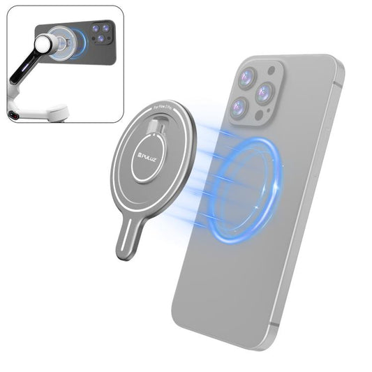 For Insta360 Flow 2 Pro PULUZ Magnetic Phone Mount Adapter (Silver) - Mount & Holder by PULUZ | Online Shopping UK | buy2fix