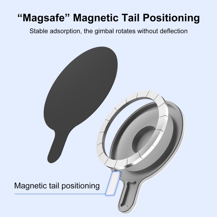 For Insta360 Flow 2 Pro PULUZ Magnetic Phone Mount Adapter (Silver) - Mount & Holder by PULUZ | Online Shopping UK | buy2fix