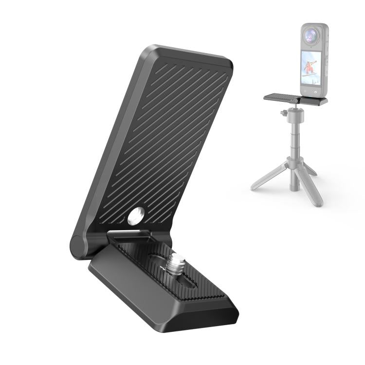 PULUZ Folding Magnetic Mount Base L Bracket For Insta360 X4 / X5 / DJI Pocket 3 (Black) - Mount & Holder by PULUZ | Online Shopping UK | buy2fix