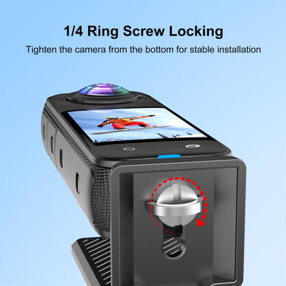 PULUZ Folding Magnetic Mount Base L Bracket For Insta360 X4 / X5 / DJI Pocket 3 (Black) - Mount & Holder by PULUZ | Online Shopping UK | buy2fix