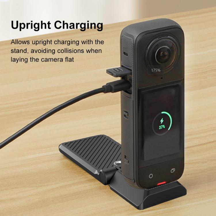 PULUZ Folding Magnetic Mount Base L Bracket For Insta360 X4 / X5 / DJI Pocket 3 (Black) - Mount & Holder by PULUZ | Online Shopping UK | buy2fix