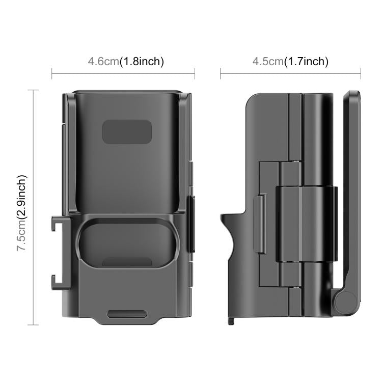 For DJI Osmo Pocket 3 PULUZ Folding Magnetic Mount Base Bracket (Black) - Mount & Holder by PULUZ | Online Shopping UK | buy2fix
