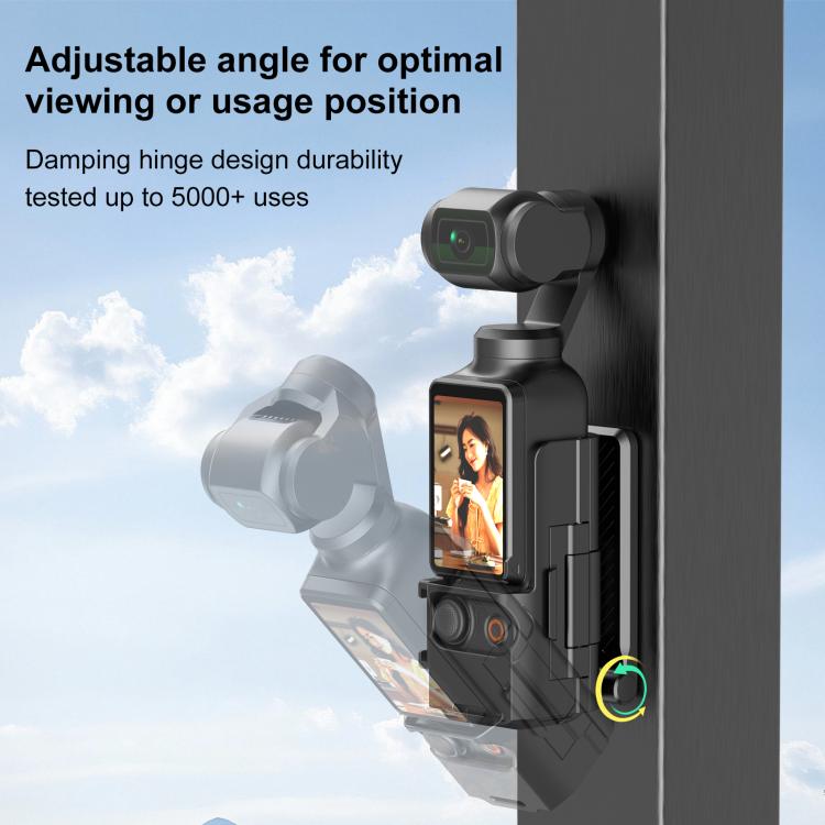 For DJI Osmo Pocket 3 PULUZ Folding Magnetic Mount Base Bracket (Black) - Mount & Holder by PULUZ | Online Shopping UK | buy2fix