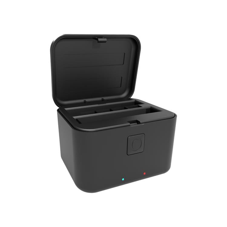 For Insta360 X5 PULUZ Dual-Batteries Charging Box Battery & Memory Card Storage Case (Black) - Others by PULUZ | Online Shopping UK | buy2fix