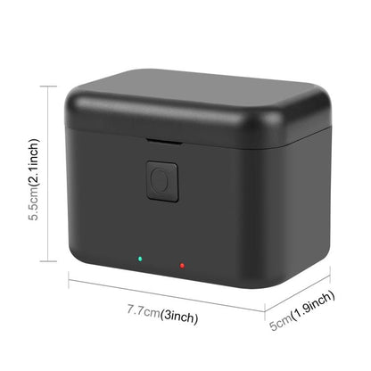 For Insta360 X5 PULUZ Dual-Batteries Charging Box Battery & Memory Card Storage Case (Black) - Others by PULUZ | Online Shopping UK | buy2fix
