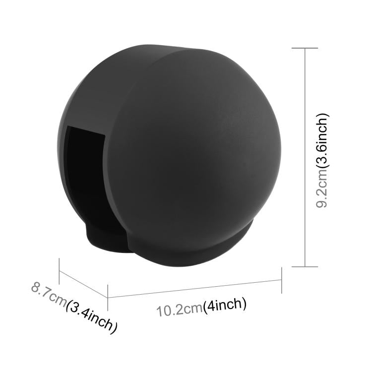 For Insta360 X5 PULUZ Invisible Dive Case Lens Guard Silicone Protective Lens Cap Cover (Black) - Len Accessories by PULUZ | Online Shopping UK | buy2fix