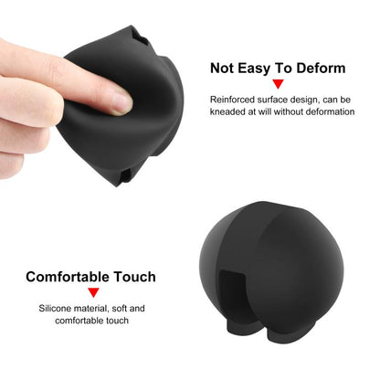 For Insta360 X5 PULUZ Invisible Dive Case Lens Guard Silicone Protective Lens Cap Cover (Black) - Len Accessories by PULUZ | Online Shopping UK | buy2fix