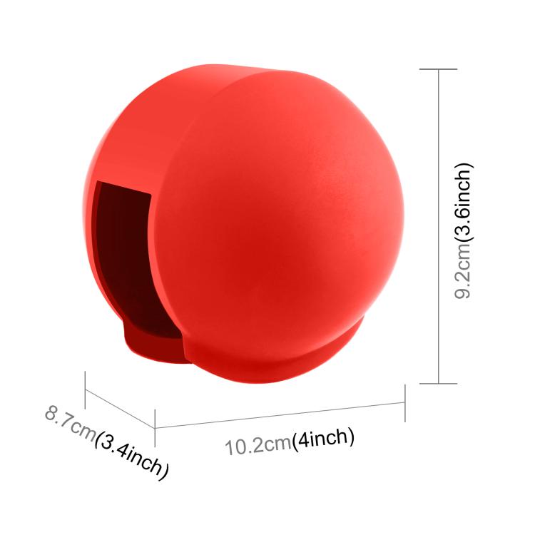 For Insta360 X5 PULUZ Invisible Dive Case Lens Guard Silicone Protective Lens Cap Cover (Red) - Len Accessories by PULUZ | Online Shopping UK | buy2fix