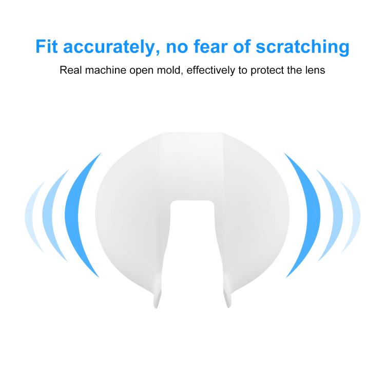 For Insta360 X5 PULUZ Invisible Dive Case Lens Guard Silicone Protective Lens Cap Cover (White) - Len Accessories by PULUZ | Online Shopping UK | buy2fix