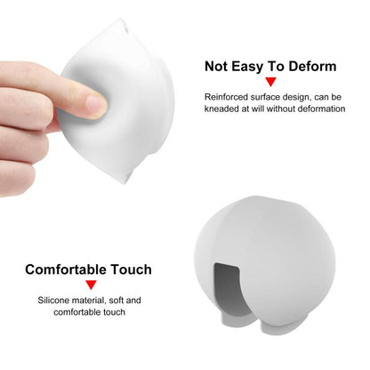 For Insta360 X5 PULUZ Invisible Dive Case Lens Guard Silicone Protective Lens Cap Cover (White) - Len Accessories by PULUZ | Online Shopping UK | buy2fix