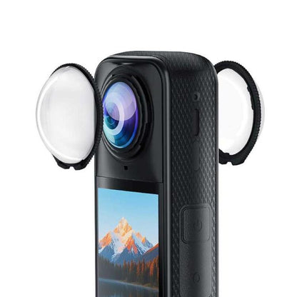 For Insta360 X5 PULUZ Standard Rotation PC Lens Guard  Protective Cover (Transparent) - Len Accessories by PULUZ | Online Shopping UK | buy2fix