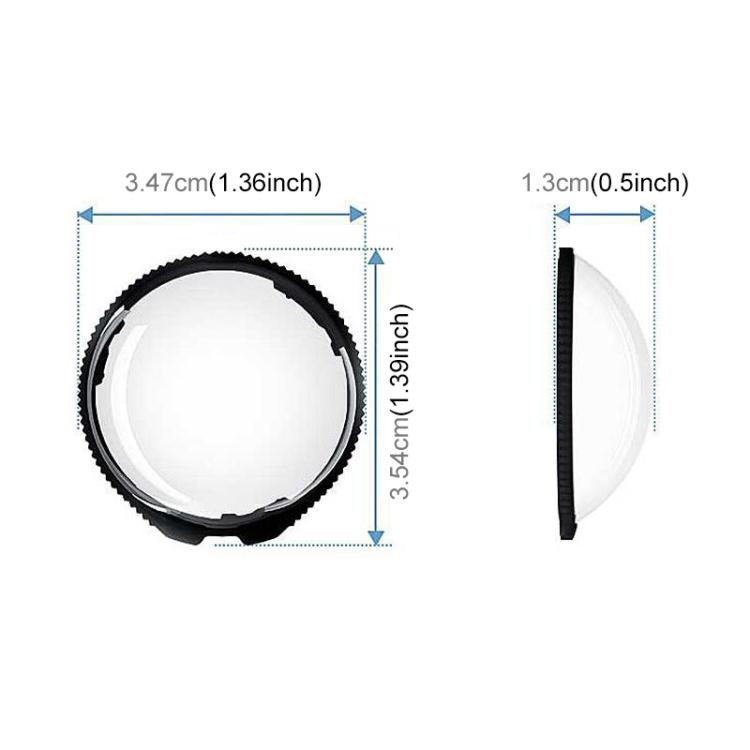 For Insta360 X5 PULUZ Standard Rotation PC Lens Guard  Protective Cover (Transparent) - Len Accessories by PULUZ | Online Shopping UK | buy2fix